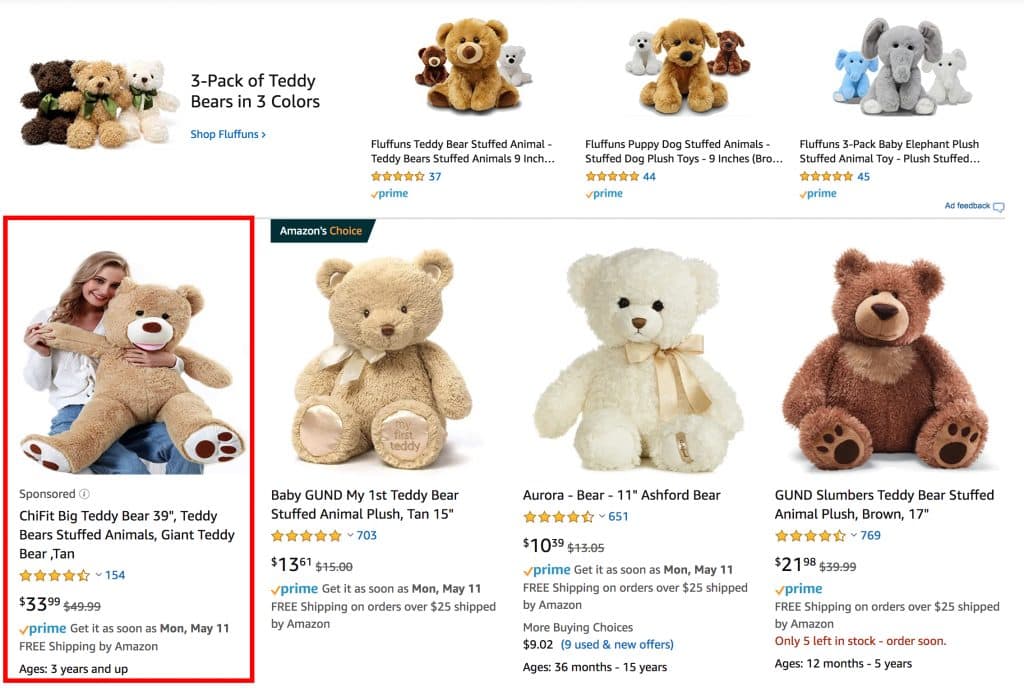 amazon sponsored product ad