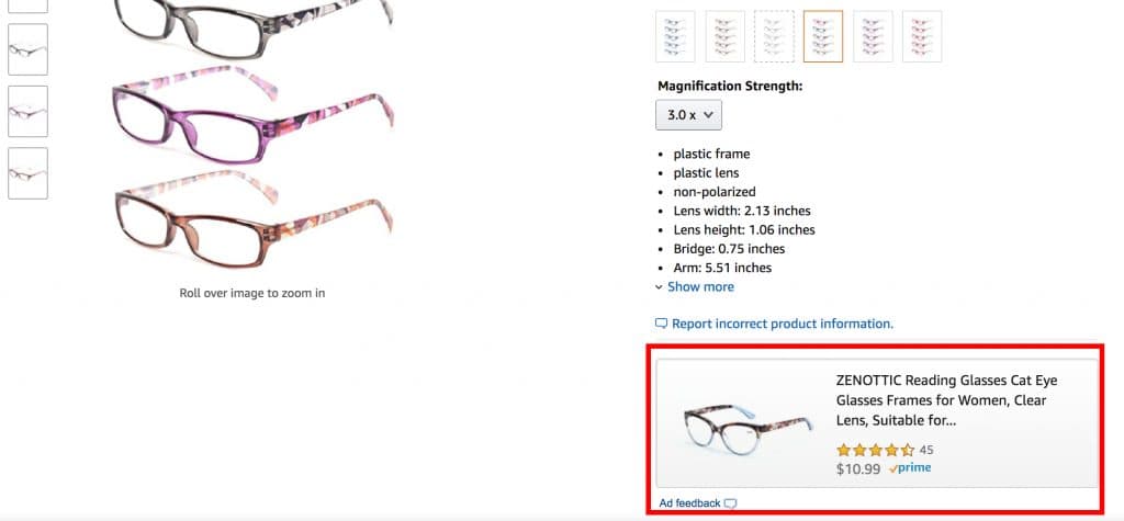 Sponsored Product shared placement