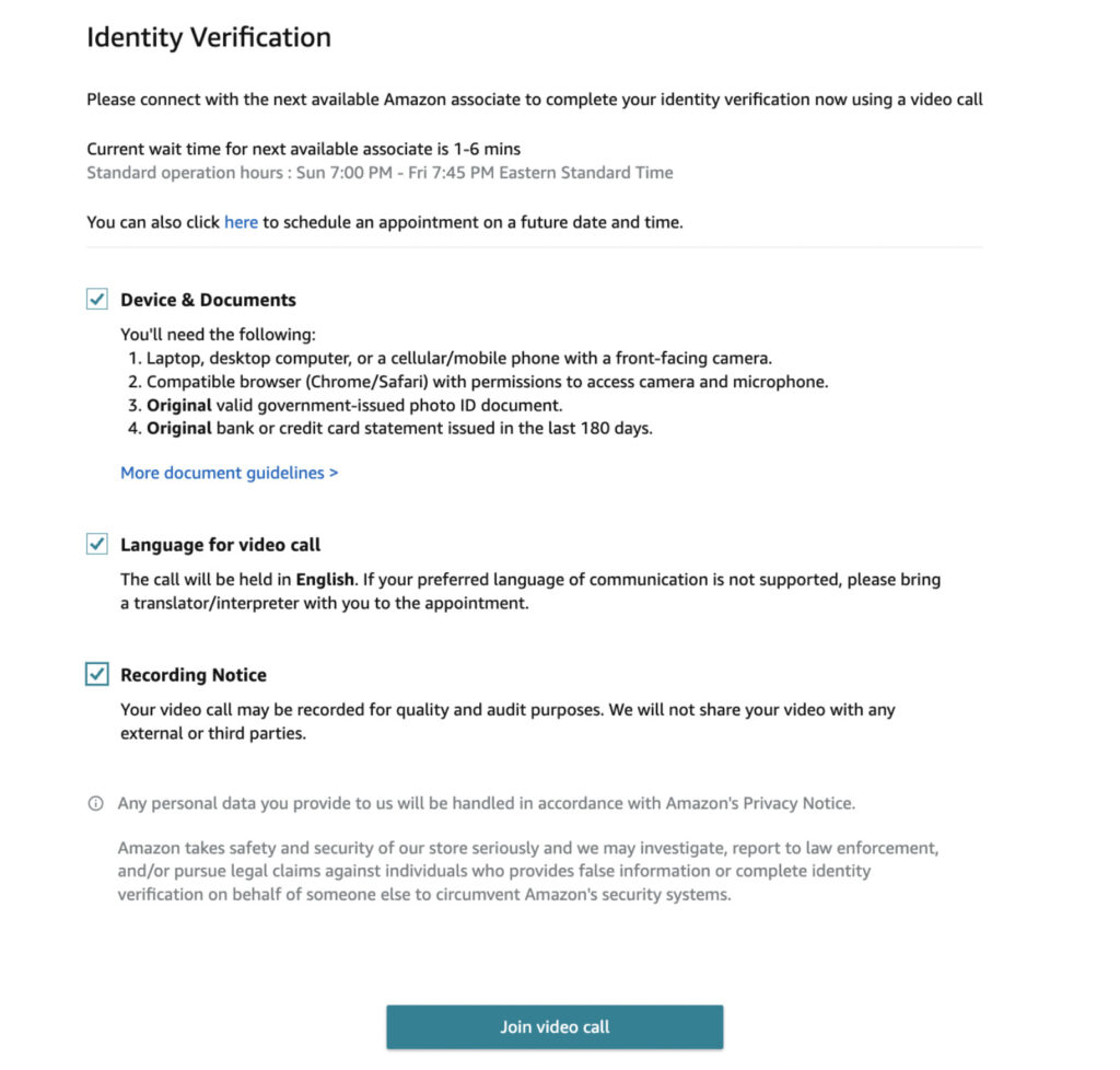 Identity Verification